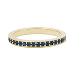 Blue Sapphire Eternity Band