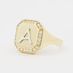 Initial Signet Ring