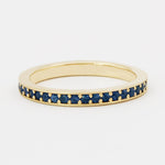 Blue Sapphire Eternity Band