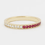 Diamond and Gemstone Eternity Band