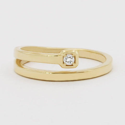 Bella Diamond Coil Ring